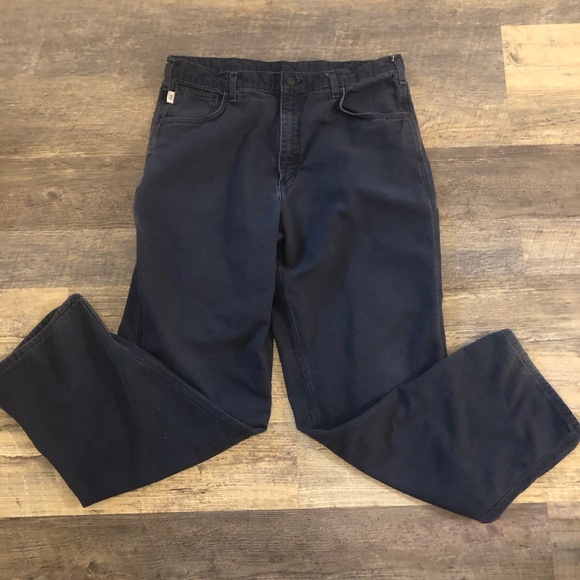 Men’s Carhartt Fire Resistant Cargo Work Pants NFPA2112 38x34 GUC - Picture 1 of 9